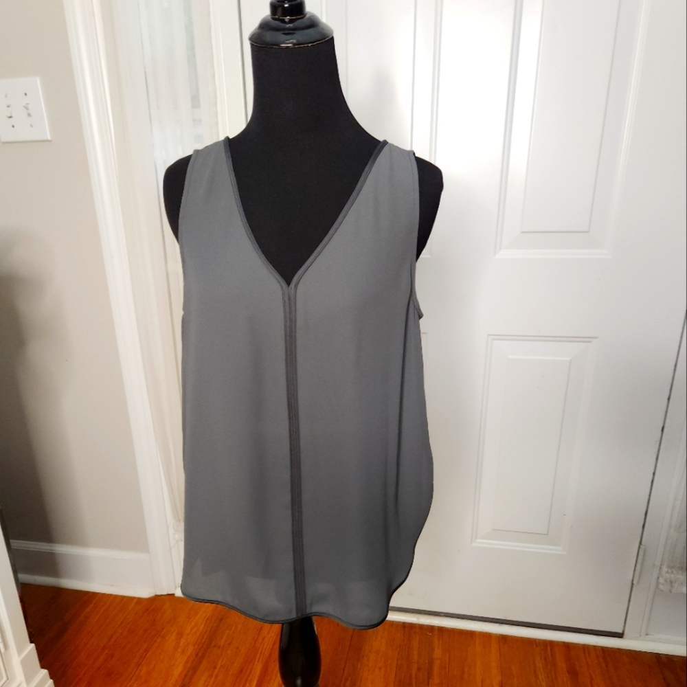 Banana Republic Dark Green Sleeveless Blouse‎ Size Small